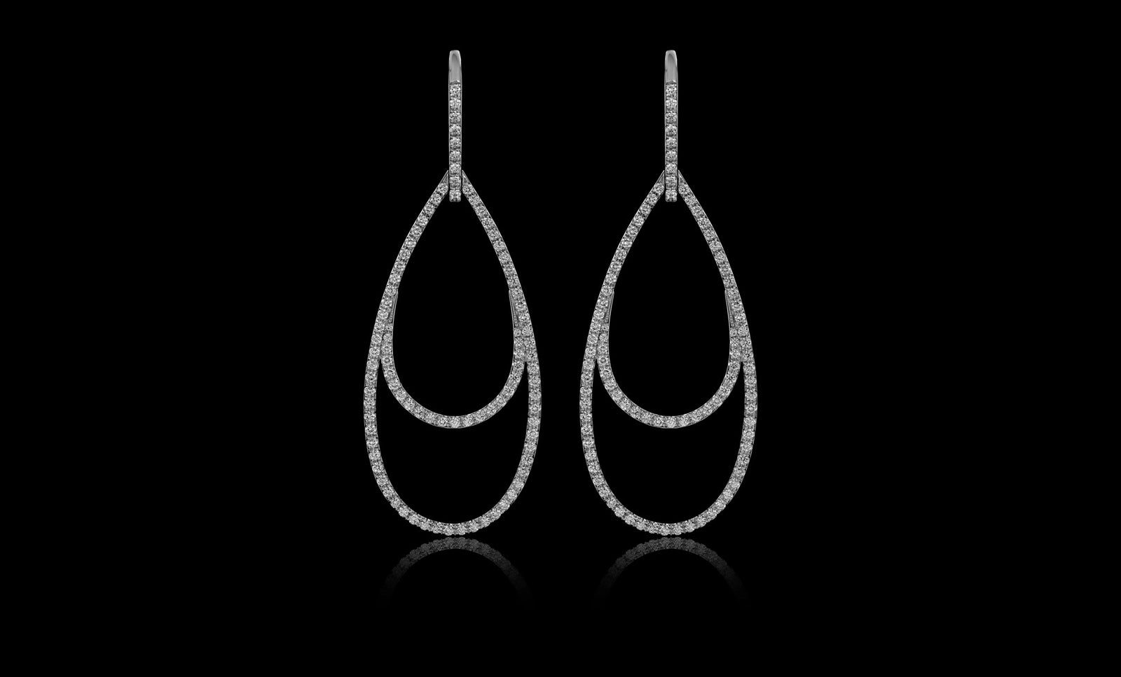 Ellipse No.1 earring white gold front 1920x1160
