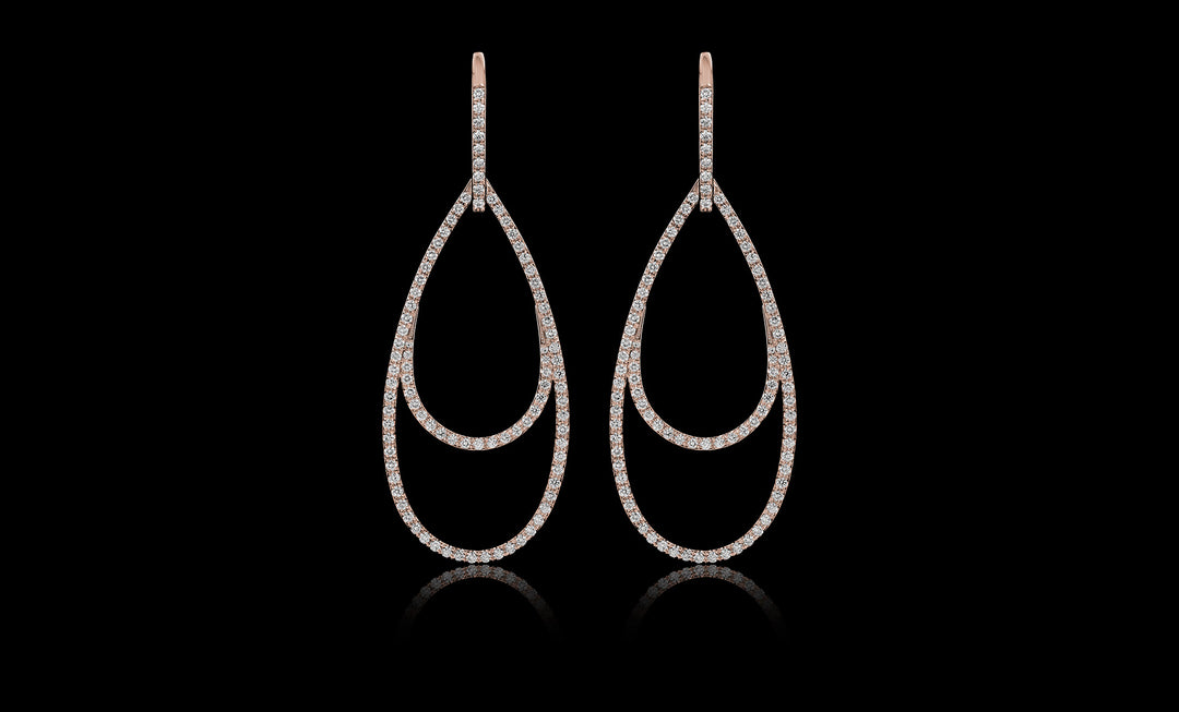 Ellipse No.1 earring rose gold front 1920x1160