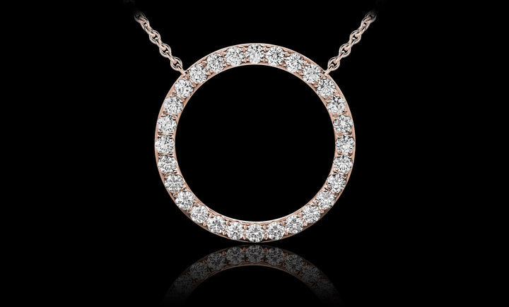 Orbit No.1 pendant rose gold front 1920x1160