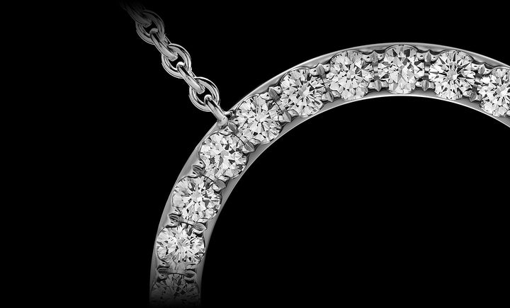 Orbit No.1 pendant white gold front closeup 1920x1160