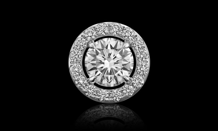 Orbit No.2 earring white gold single front 1920x1160