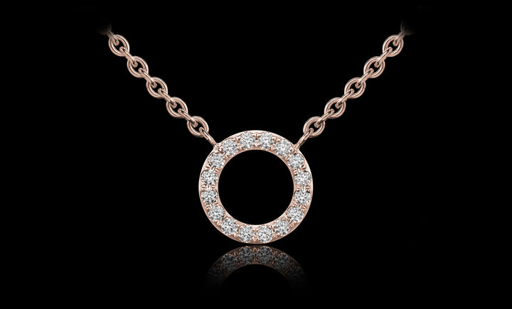 Orbit No.3 pendant rose gold front 1920x1160